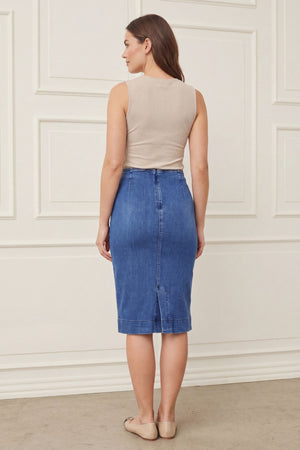 I SAY Como Highwaist Skirt Skirts I55 Como Blue Wash