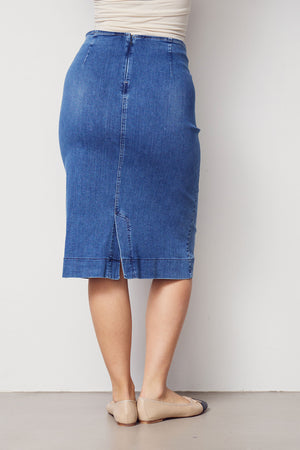 I SAY Como Highwaist Skirt Skirts I55 Como Blue Wash