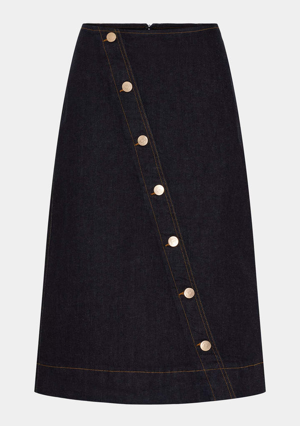 I SAY Como New Skirt Skirts K97 Unwashed Denim