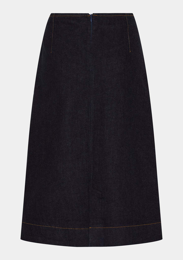 I SAY Como New Skirt Skirts K97 Unwashed Denim