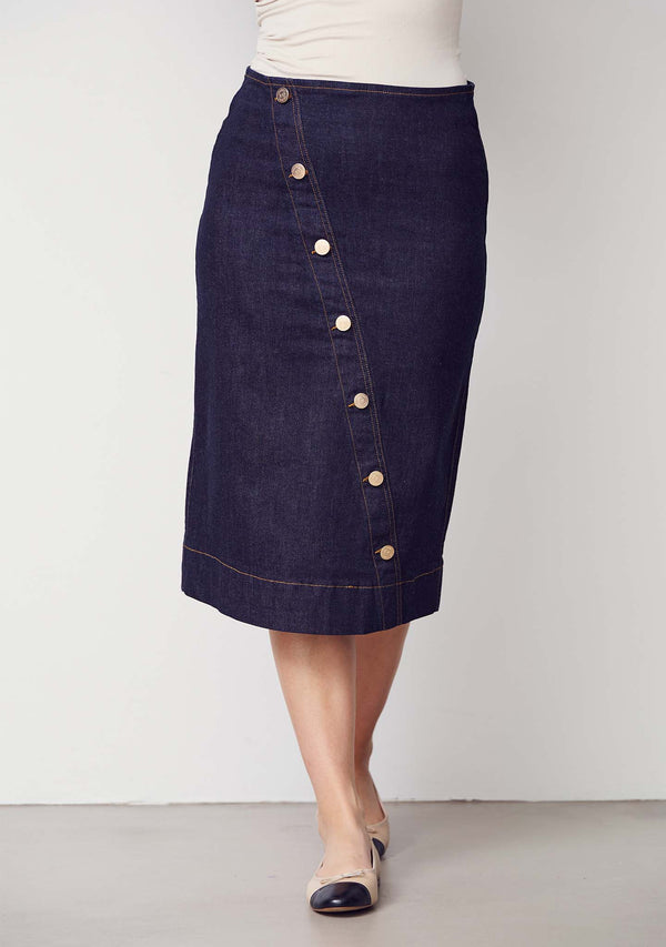 I SAY Como New Skirt Skirts K97 Unwashed Denim