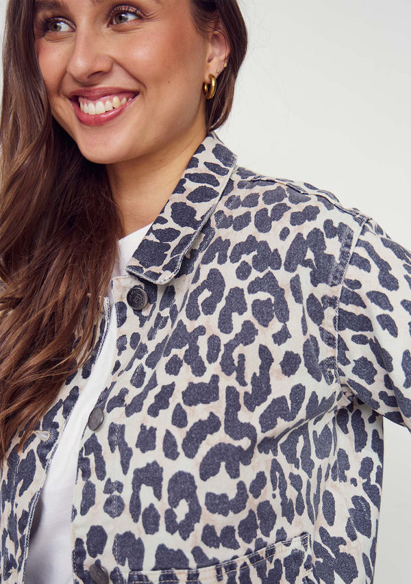 I SAY Como Printed Jacket Jackets M86 Leo