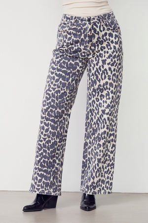 I SAY Como Printed Pant Pants M86 Leo