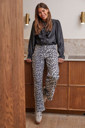 I SAY Como Printed Pant Pants M86 Leo