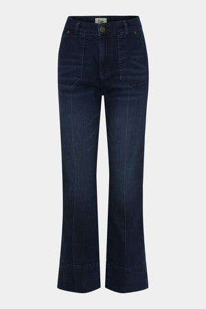 I SAY Como Straight Leg Jeans Pants 687 Dark Denim Wash