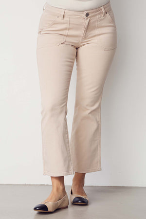 I SAY Como Twill Flare Pant Pants 117 Dark Sand