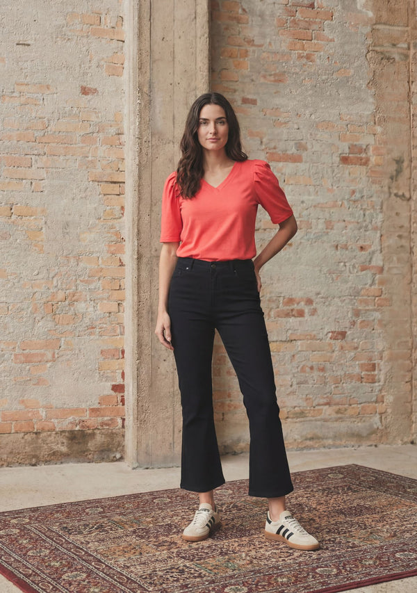 I SAY Como Twill Flare Pant Pants 900 Black
