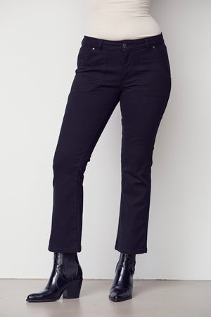 I SAY Como Twill Flare Pant Pants 900 Black