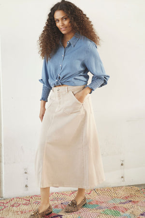 I SAY Como Twill Skirt Skirts 117 Dark Sand