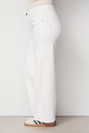 I SAY Como Twill Wide Pant Pants 100 White