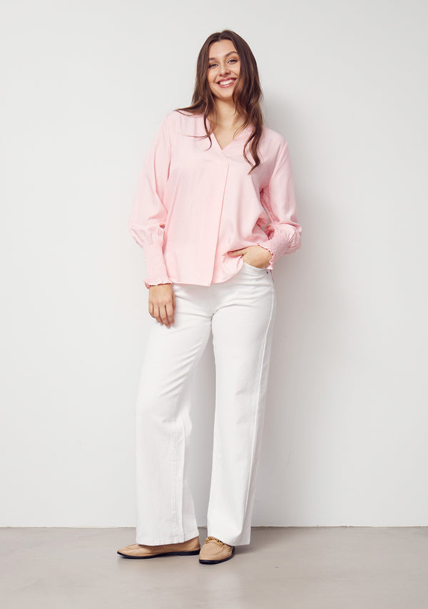 I SAY Como Twill Wide Pant Pants 100 White