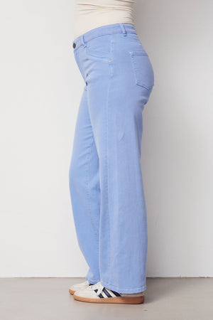 I SAY Como Twill Wide Pant Pants 703 Washed Skyblue