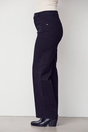 I SAY Como Twill Wide Pant Pants 900 Black