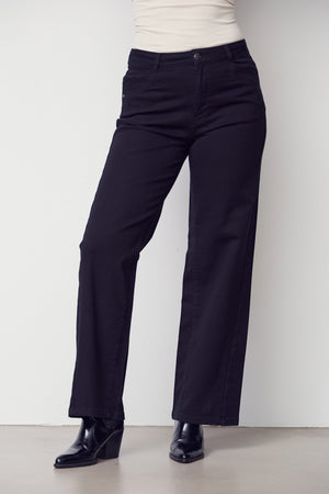 I SAY Como Twill Wide Pant Pants 900 Black