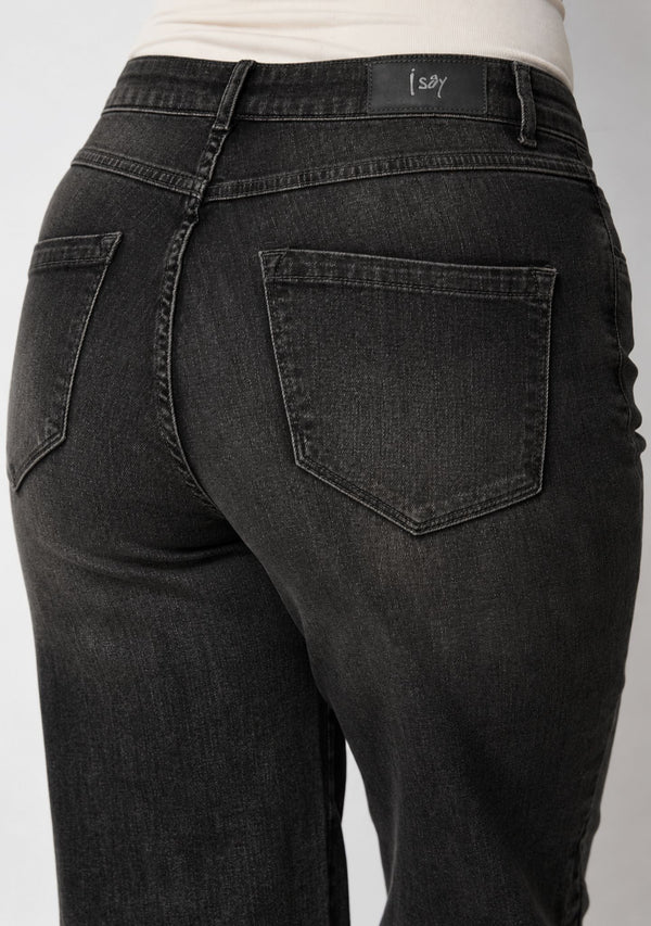 I SAY Como Wide Jeans Pants 923 Washed Grey