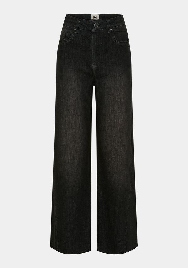 I SAY Como Wide Jeans Pants 923 Washed Grey