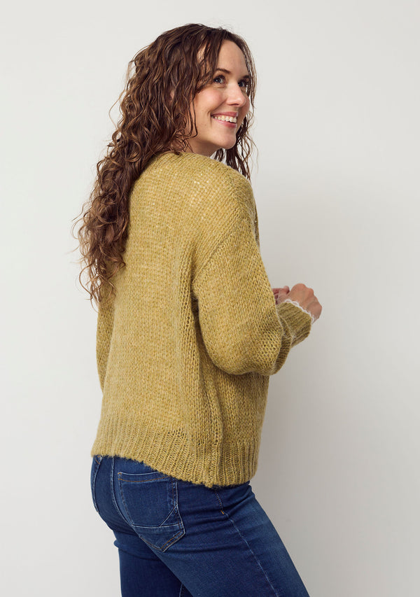 I SAY Cosima Knit Knitwear 803 Lime Melange