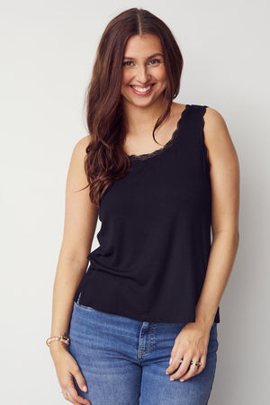I SAY Dee O-Neck Top Tops 900 Black