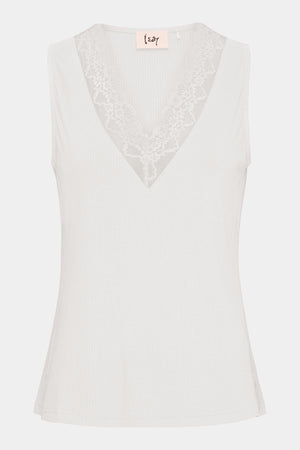 I SAY Dee V-Neck Top Tops 100 White