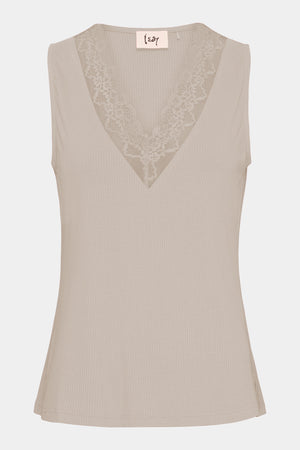 I SAY Dee V-Neck Top Tops 112 Sand