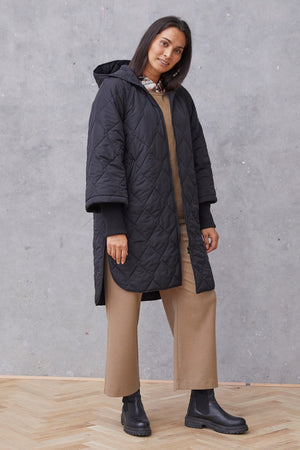I SAY Diddi Maxi Coat Outerwear 900 Black
