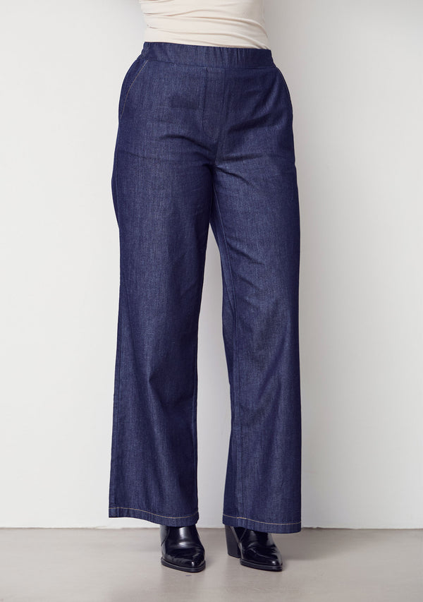 I SAY Diva Loose Pant Pants 662 Dark denim