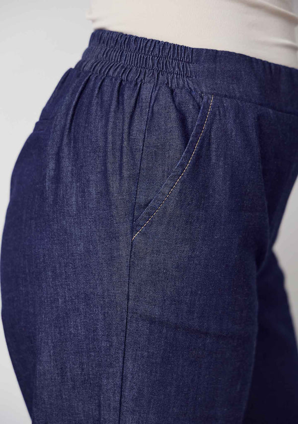 I SAY Diva Loose Pant Pants 662 Dark denim