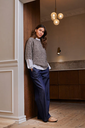 I SAY Diva Loose Pant Pants 662 Dark denim