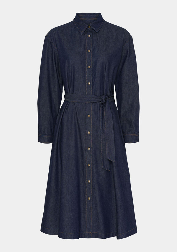 I SAY Diva Shirt Dress Dresses K97 Unwashed Denim