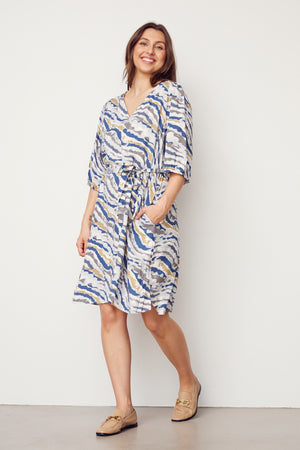 I SAY Dunja Dress Dresses L83 Blue Waves