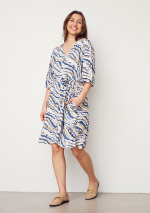 I SAY Dunja Dress Dresses L83 Blue Waves