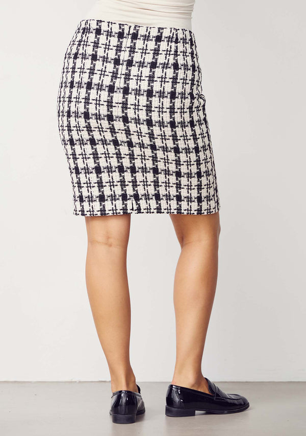 I SAY Emilie Skirt Skirts M99 Black/Cream Check