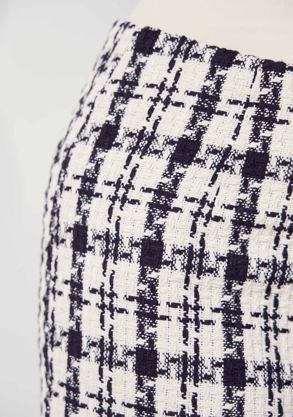 I SAY Emilie Skirt Skirts M99 Black/Cream Check