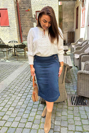 I SAY Emily Blouse Blouses 101 Broken White