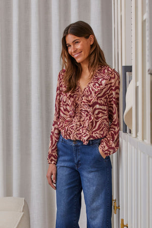 I SAY Enge Blouse Blouses M79 Cerise Float
