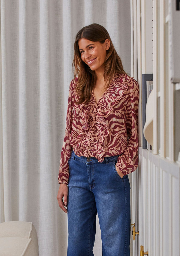 I SAY Enge Blouse Blouses M79 Cerise Float