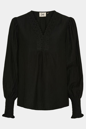 I SAY Frea Lace Blouse Blouses 900 Black