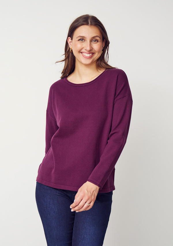 I SAY Frigga Knit Pullover Knitwear 434 Wine