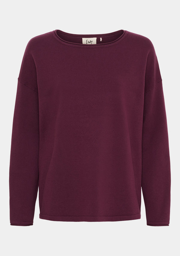 I SAY Frigga Knit Pullover Knitwear 434 Wine