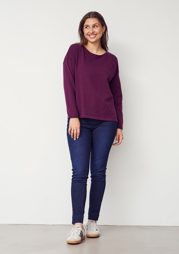 I SAY Frigga Knit Pullover Knitwear 434 Wine