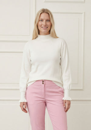 I SAY Frigga New Pullover Knitwear 101 Broken White