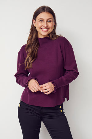 I SAY Frigga New Pullover Knitwear 434 Wine