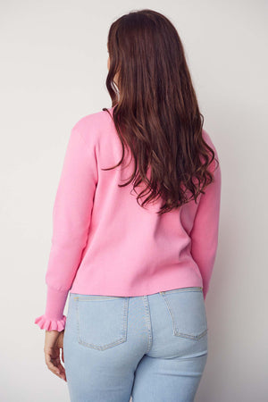 I SAY Frigga New Pullover Knitwear 515 Hot pink