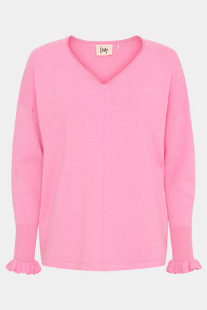 I SAY Frigga Smock Pullover Knitwear 515 Hot pink
