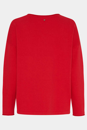 I SAY Frigga V-Neck  Knitwear 432 Fresh Red