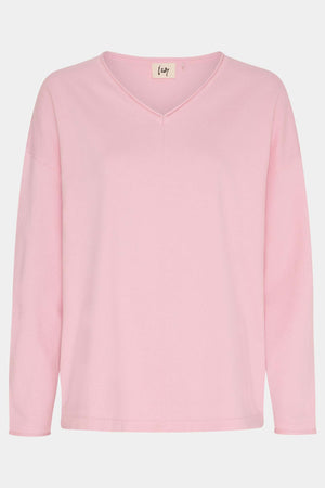 I SAY Frigga V-Neck  Knitwear 516 Pink