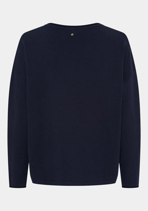 I SAY Frigga V-Neck  Knitwear 640 Navy