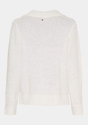 I SAY Gabi l/s Knit Knitwear 101 Broken White
