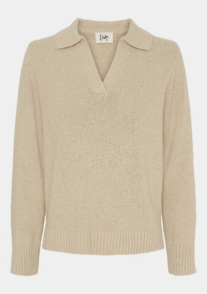 I SAY Gabi l/s Knit Knitwear 346 Desert