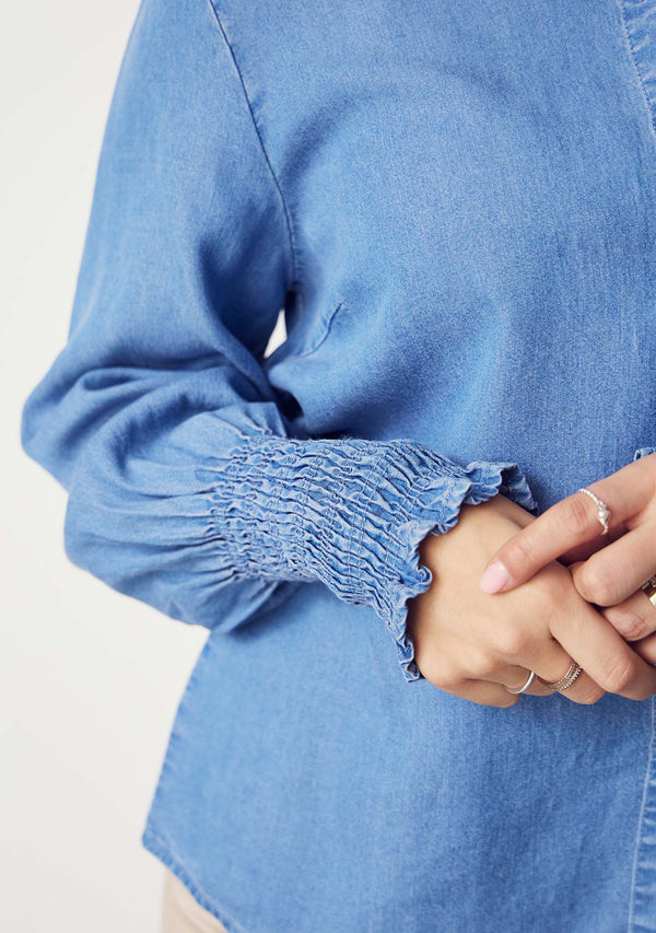 I SAY Ganja Shirt Shirts 616 Denim Blue